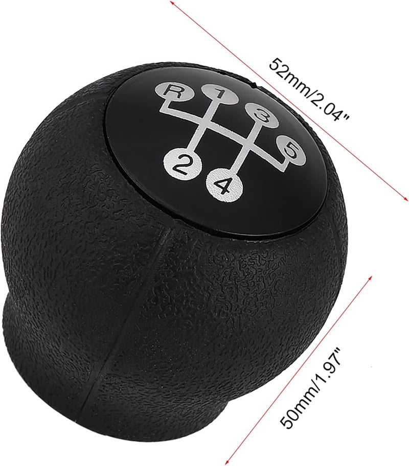 Haofy 5 Speed Gear Stick Knob Shift Knob Gear Shift Knob with Reverse Sign Premium Plastic for B C Vectra B G F - Image 3