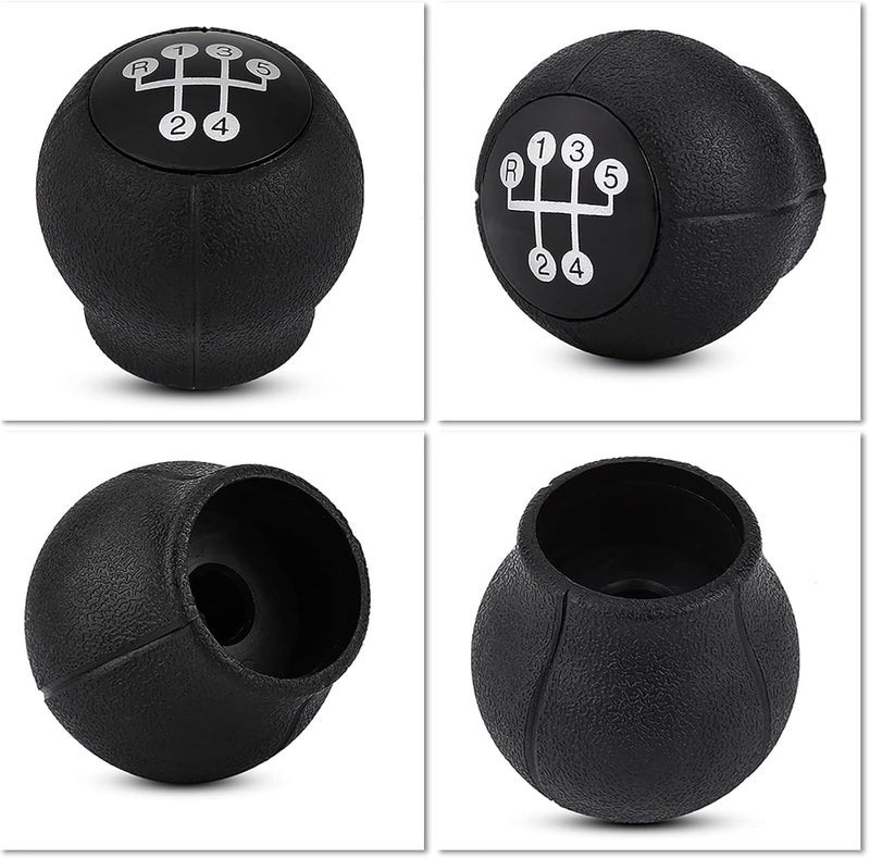 Haofy 5 Speed Gear Stick Knob Shift Knob Gear Shift Knob with Reverse Sign Premium Plastic for B C Vectra B G F - Image 4