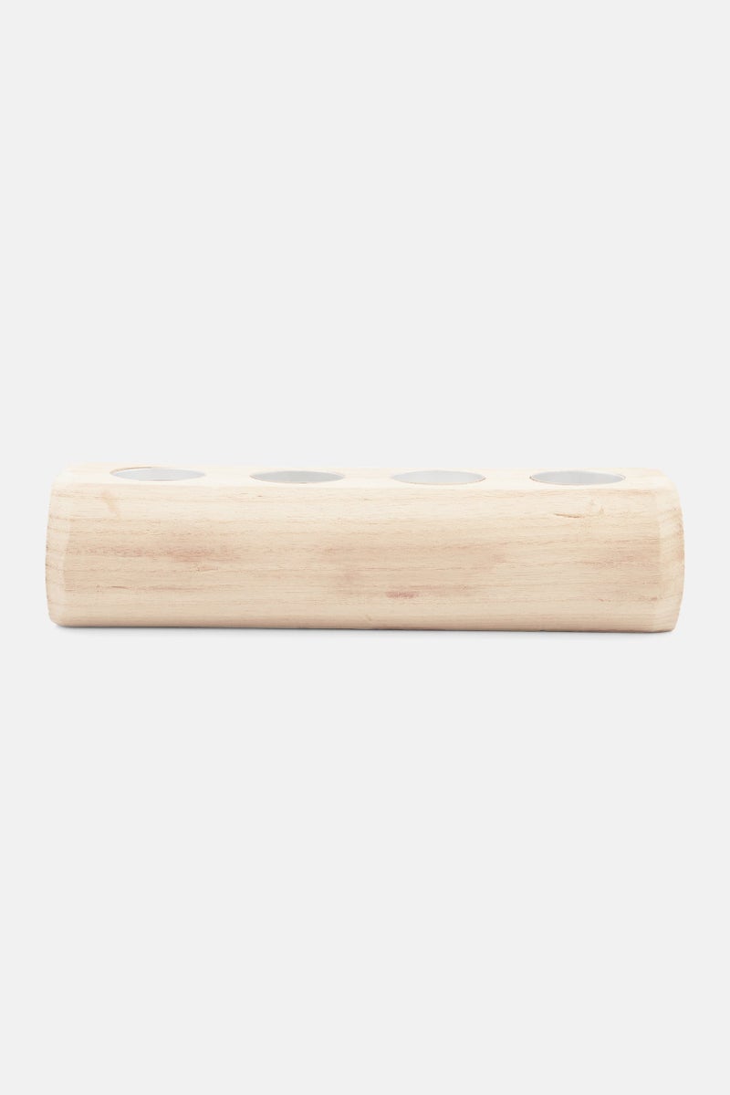 Muy Mucho Candle Holder, Beige  - Image 2