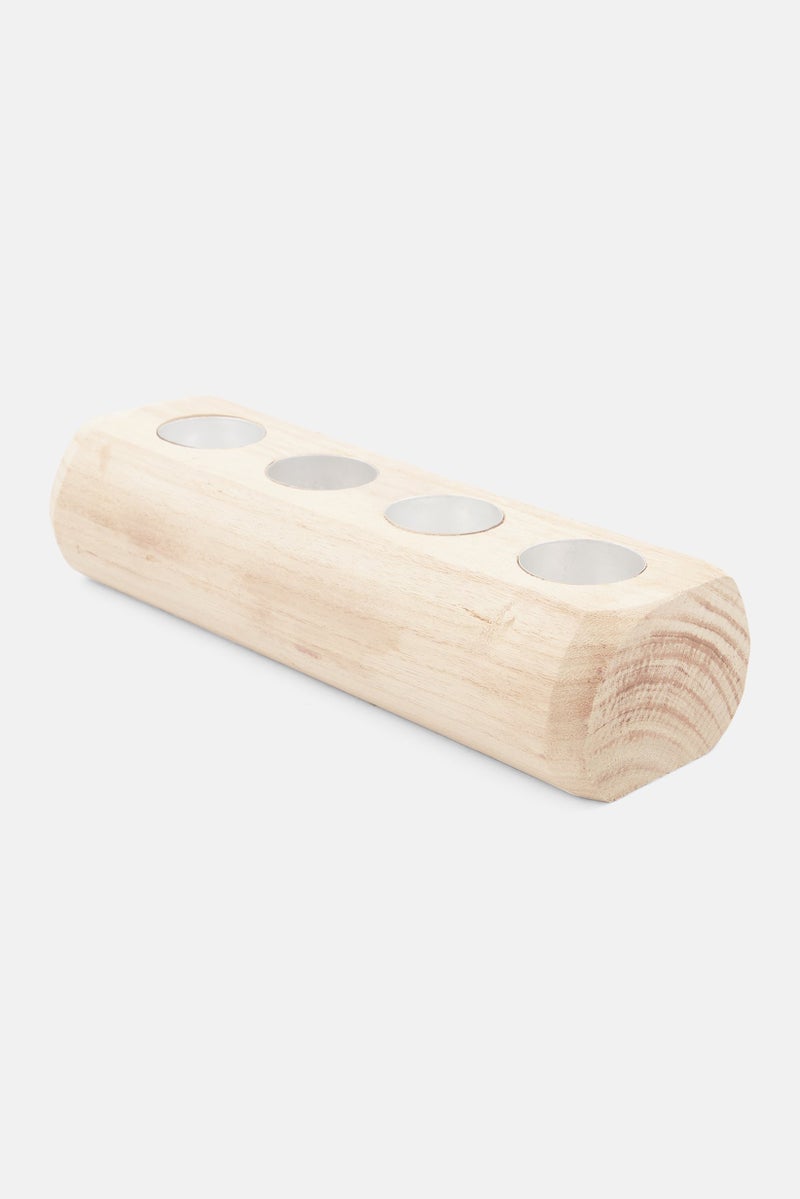 Muy Mucho Candle Holder, Beige  - Image 3
