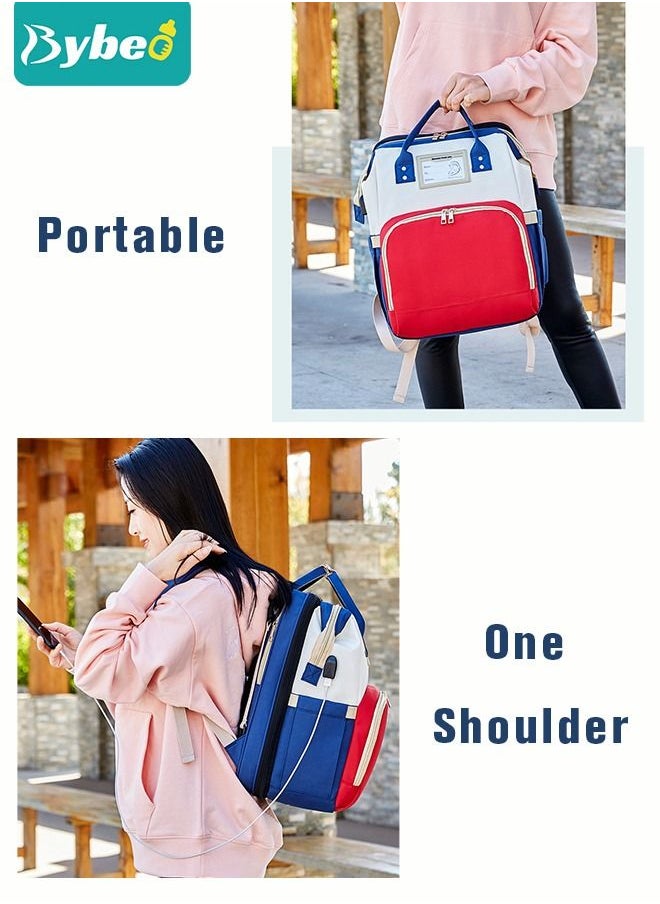 Bybeo - 2024 New Style Baby Diaper Bag Backpack, Multifunction Diapers Changing Station for Boys Girls Outdoor and Travel, Infant Shower Gifts, Large Capacity, 900d Oxford, USB Port - Image 1