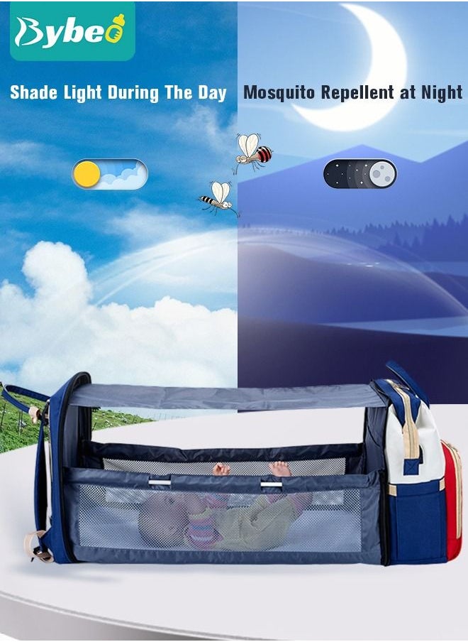 Bybeo - 2024 New Style Baby Diaper Bag Backpack, Multifunction Diapers Changing Station for Boys Girls Outdoor and Travel, Infant Shower Gifts, Large Capacity, 900d Oxford, USB Port - Image 1