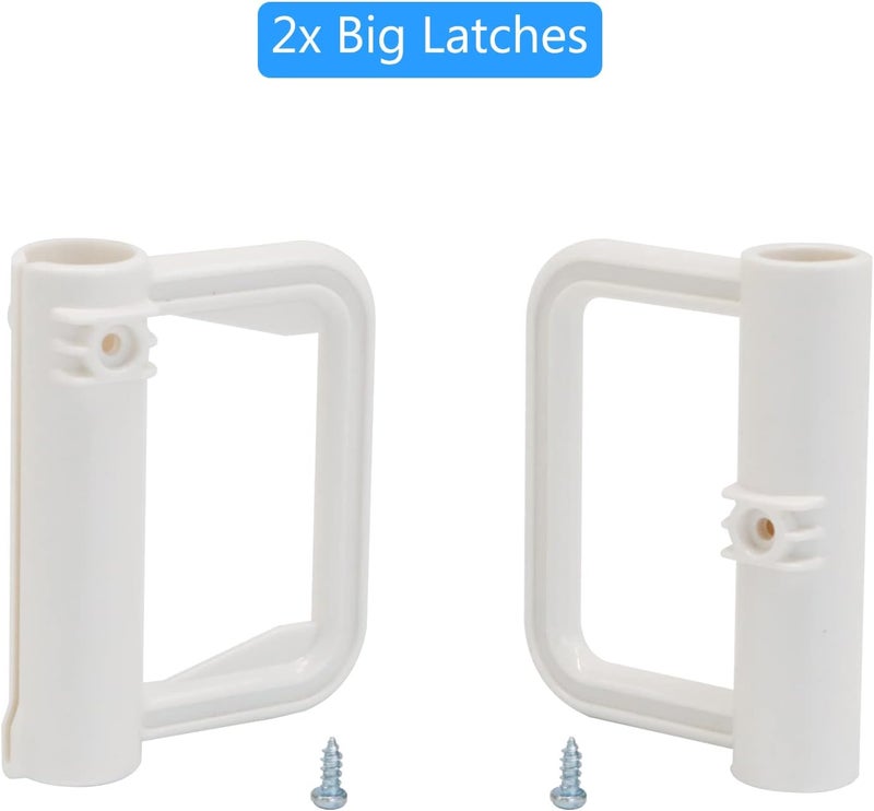 BETERTEK Retractable Mesh Baby Gate Parts (White) - Image 5