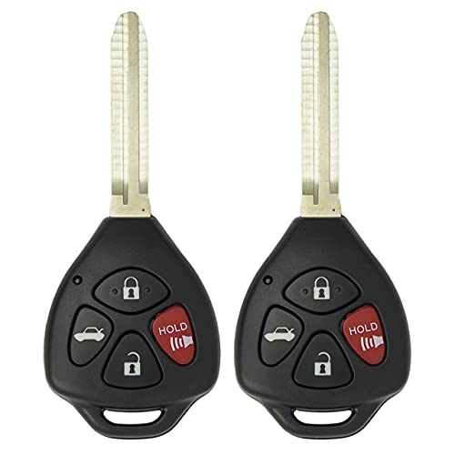 Keyless2Go Replacement for 2 New Keyless Entry Remote Car Key for Select Toyota Avalon Corolla Vehicles That Use GQ4-29T with 4D67 Chip - Image 1