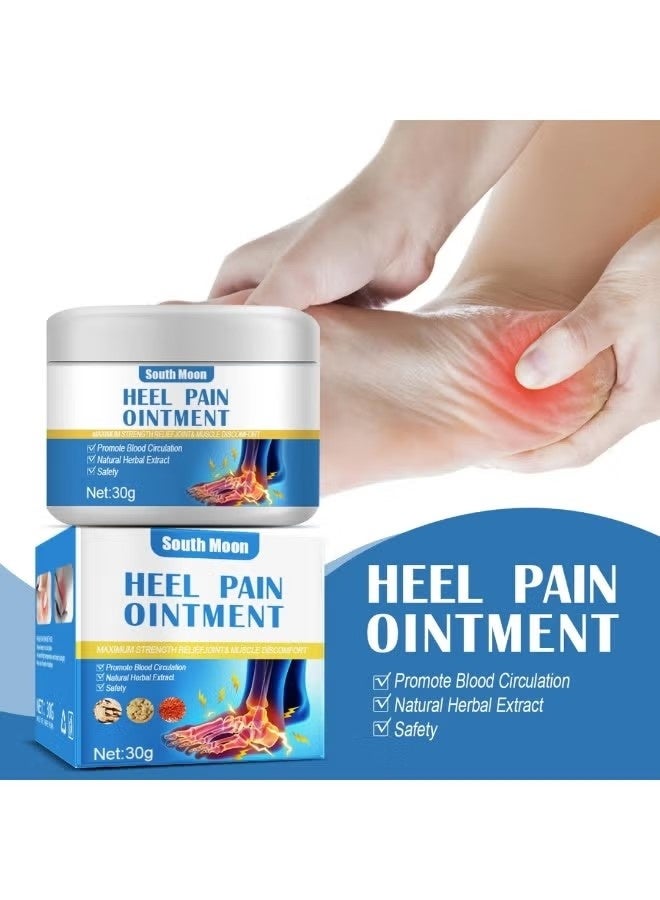 SOUTH MOON 2 Pcs Heel Pain Ointment (2x30G) Pain Relief Cream for Joints and Muscle Discomfort Rheumatism Arthritis Pain Ointment Natural Herbal Extract Foot Heel Ankle Sprain Feet Numbness Relief Cream Fast Effective And Safe Heel Balm - Image 4