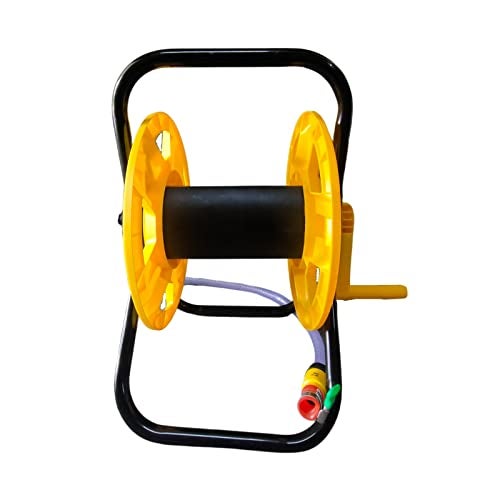 Yuvcon Hose Reel, Yellow, Effortless Pipe Management & Storage, Smoothly Roll & Water with Ease, Durable, Tangle-Free Design for Convenient Garden Care, Ideal for Home & Professional Use - Image 1