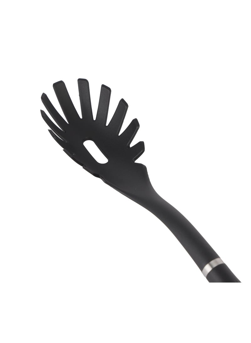 Royalford Nylon Spaghetti Ladle- RF11921| Ideal for Handling Pasta, Noodles, Spaghetti Black - Image 3