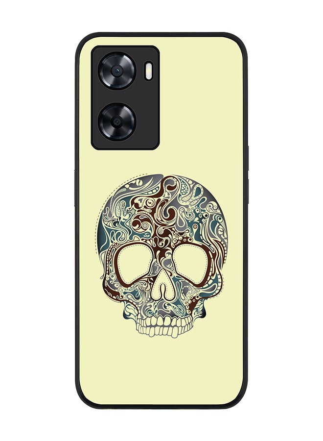 Stylizedd Rugged Black edge case for OnePlus Nord N20 SE Slim fit Soft Case Flexible Rubber Edges Anti Drop TPU Gel Thin Cover - Skully Tattoo - Image 1
