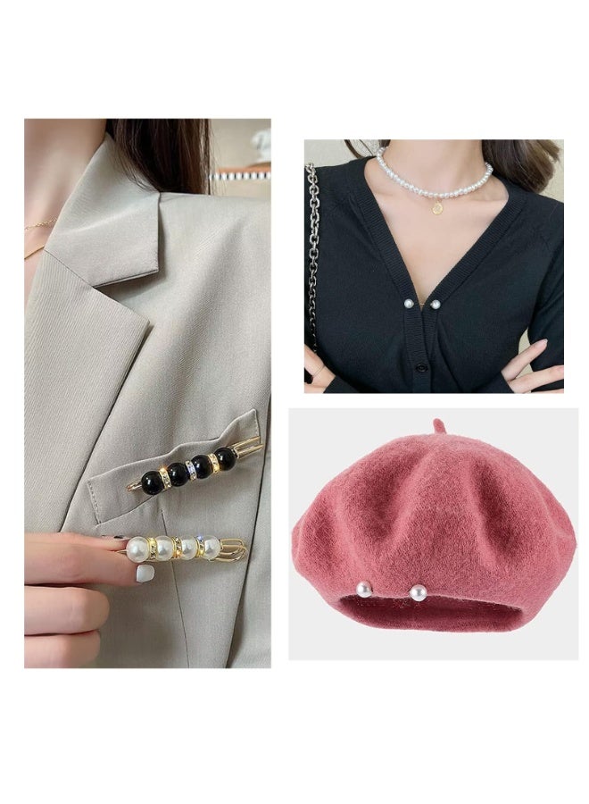 20PCS Brooches and Pins for Women Pearl Brooch Pins Women Decorative Safety Pins Pant Clothing Scarf Shawl Hat Pins Shoe Sock Charms Jewelry - Image 3