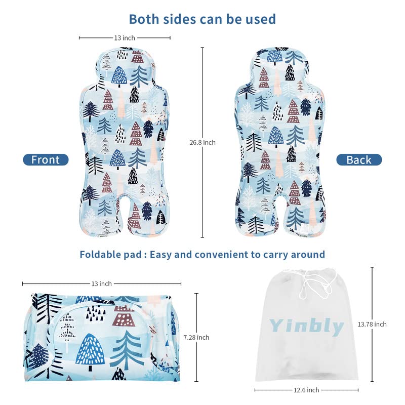 Yinbly Gel Car Seat Cooler Pad For Children Summer Breathable Ice Stroller Cooler Mat Multifunctional Baby Cooling Pad Suitable For Stroller  Baby Dining Chair  Child Safety Seat - Image 2