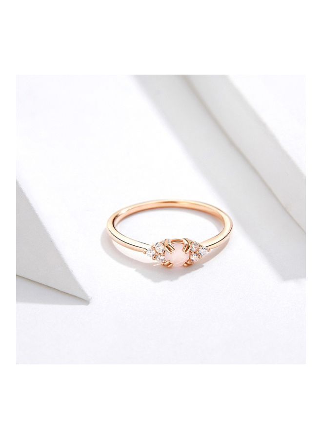 NIBEMINENT 925 Sterling Silver Crystal Studded Ring - Image 2