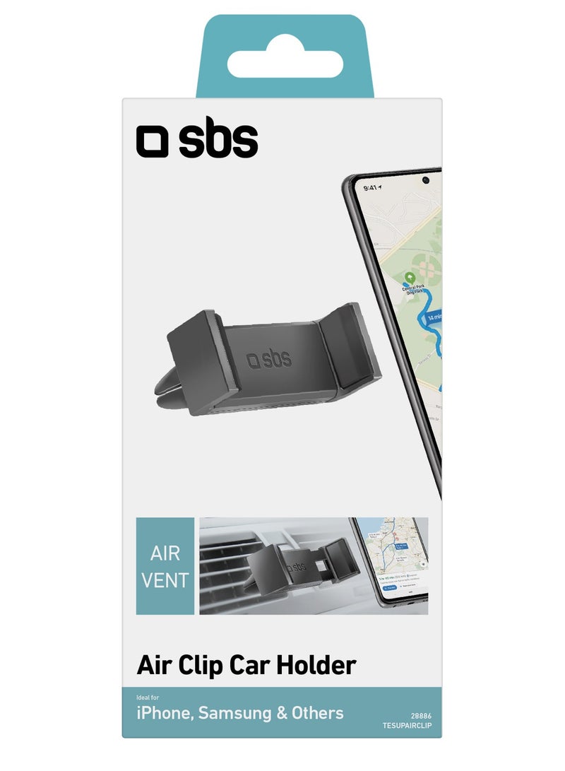 SBS حامل هاتف عالمي للسيارة للهواتف المحمولة والهواتف الذكية وiPhone 14 و14 Plus و14 Pro و14 Pro Max وiPhone 13 Pro و13 Pro Max وSamsung وHuawei وOppo وHonor وغيرها حتى 80 مم - Image 2