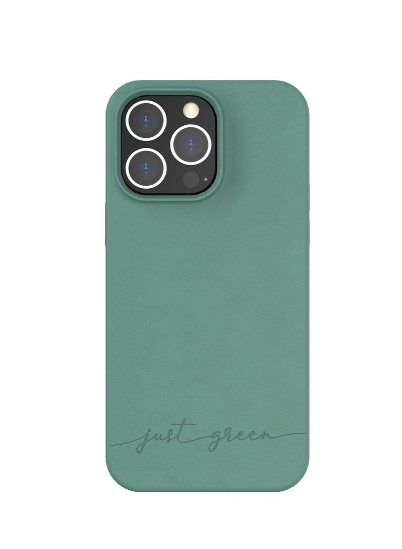 BIGBEN حافظة هاتف iPhone 14 Pro Max من Just Green Natura Night Green - مصممة صديقة للبيئة - Image 2