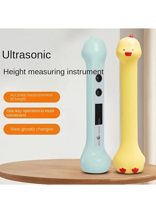 Yellow Digital Ultrasound Height Meter Smart Display Portable Home Office - Image 2