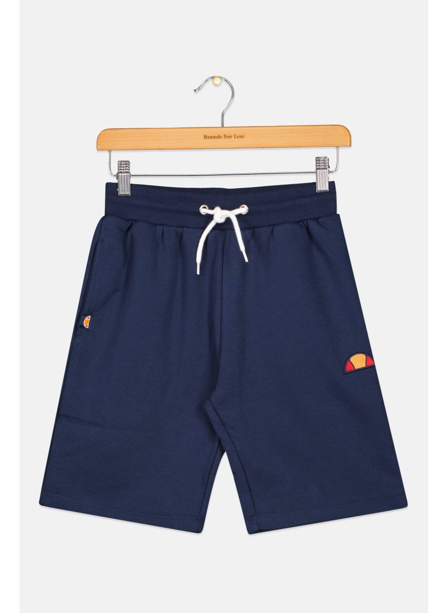 Ellesse Kids Boy Embroidered Logo Shorts, Navy  - Image 1
