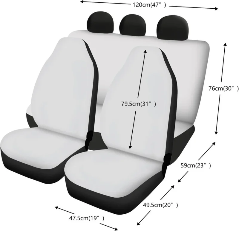 Space Renault Megane Compatible Car Seat Cover Set