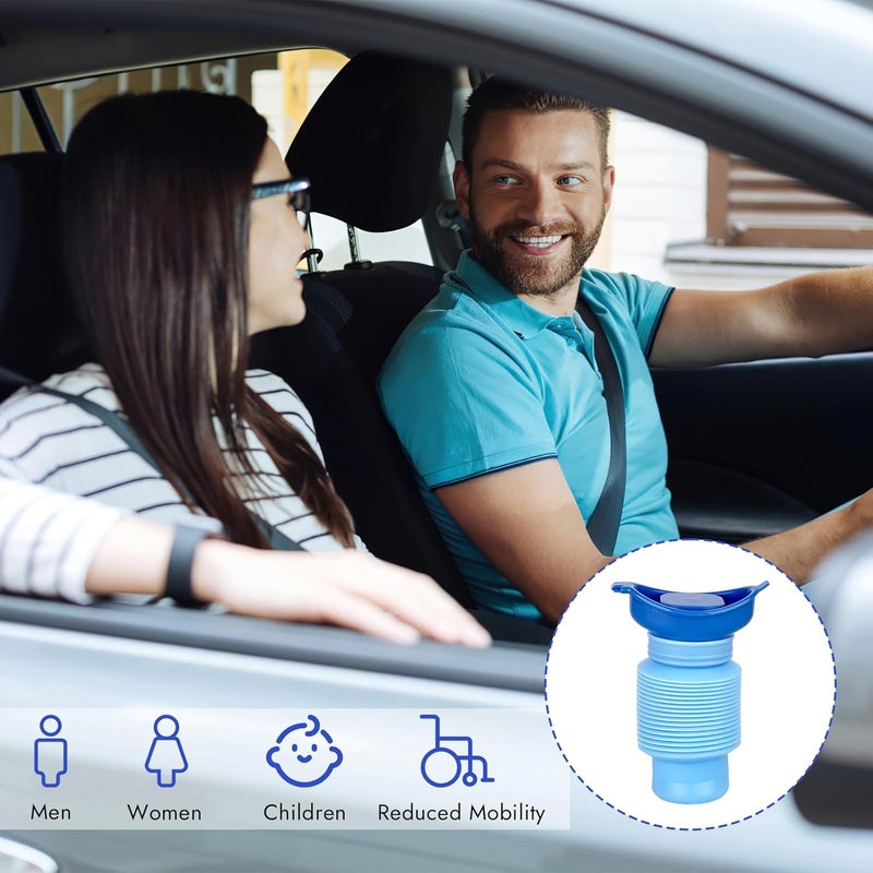 Tikplus 2 Pcs Pee Bottle For Man Ladies, 750ml Shrinkable Urinal Bottle, Portable Urine Bottles Male, Wee Bottle for Men Ladies, Mobile Toilet Camping Traffic Jam Travel, Emergency Urinal for Kids, Adult - Image 5