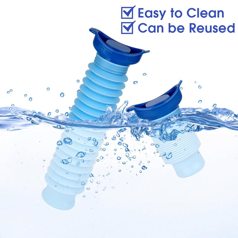 Tikplus 2 Pcs Pee Bottle For Man Ladies, 750ml Shrinkable Urinal Bottle, Portable Urine Bottles Male, Wee Bottle for Men Ladies, Mobile Toilet Camping Traffic Jam Travel, Emergency Urinal for Kids, Adult - Image 4