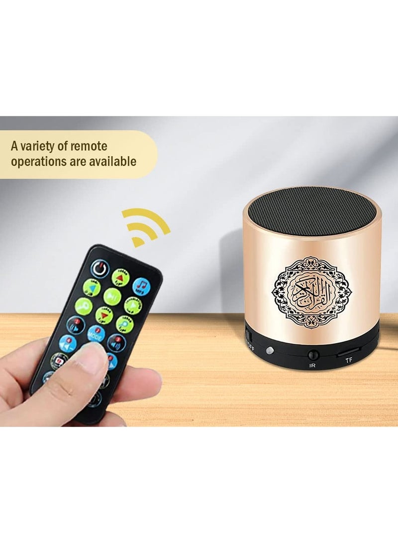 Quran Portable Bluetooth Speaker 5.97x5.97x6.35 cm Gold - Image 3