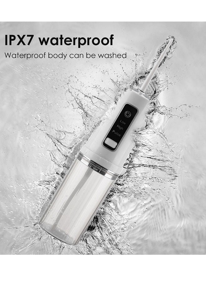 Sharpdo Portable And Stowable Irrigator，Cordless Water Tooth Flosser Rechargeable Oral Irrigator Portable For Teeth Dental Flosser , IPX7 Waterproof, 4 Jet Tips For Travel And Home Use - Image 3