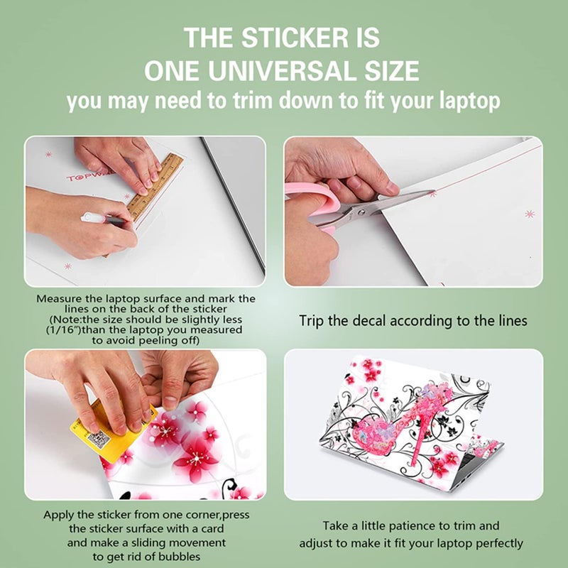 ICOLOR 11.6 12.1 13 13.3 14 15 15.4 15.6 inches Netbook Laptop Skin Sticker Reusable Protector Cover Case for 11.6 to 15.6 Inch Apple Acer Leonovo Sony Asus Toshiba Hp Samsung Dell - Image 3