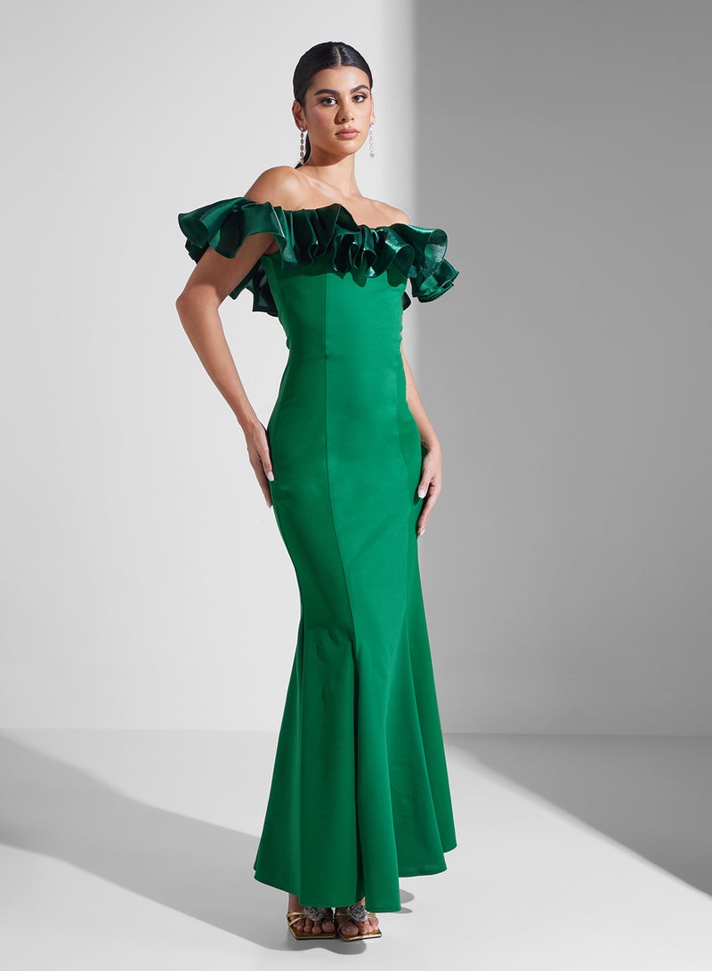 Namshi x Ruffled Off-Shoulder Dress - Image 5