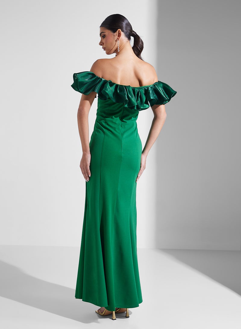 Namshi x Ruffled Off-Shoulder Dress - Image 2