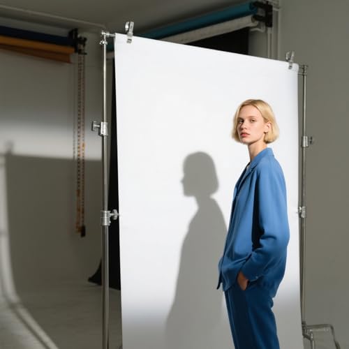 HMTFOTO 5X7ft Photo Backdrop White Backdrop for Photoshoot, Non-Reflective Soft White Backdrop for Home Studio, Baby Photography, YouTube Content & Live Streaming（only 1x Background） - Image 4