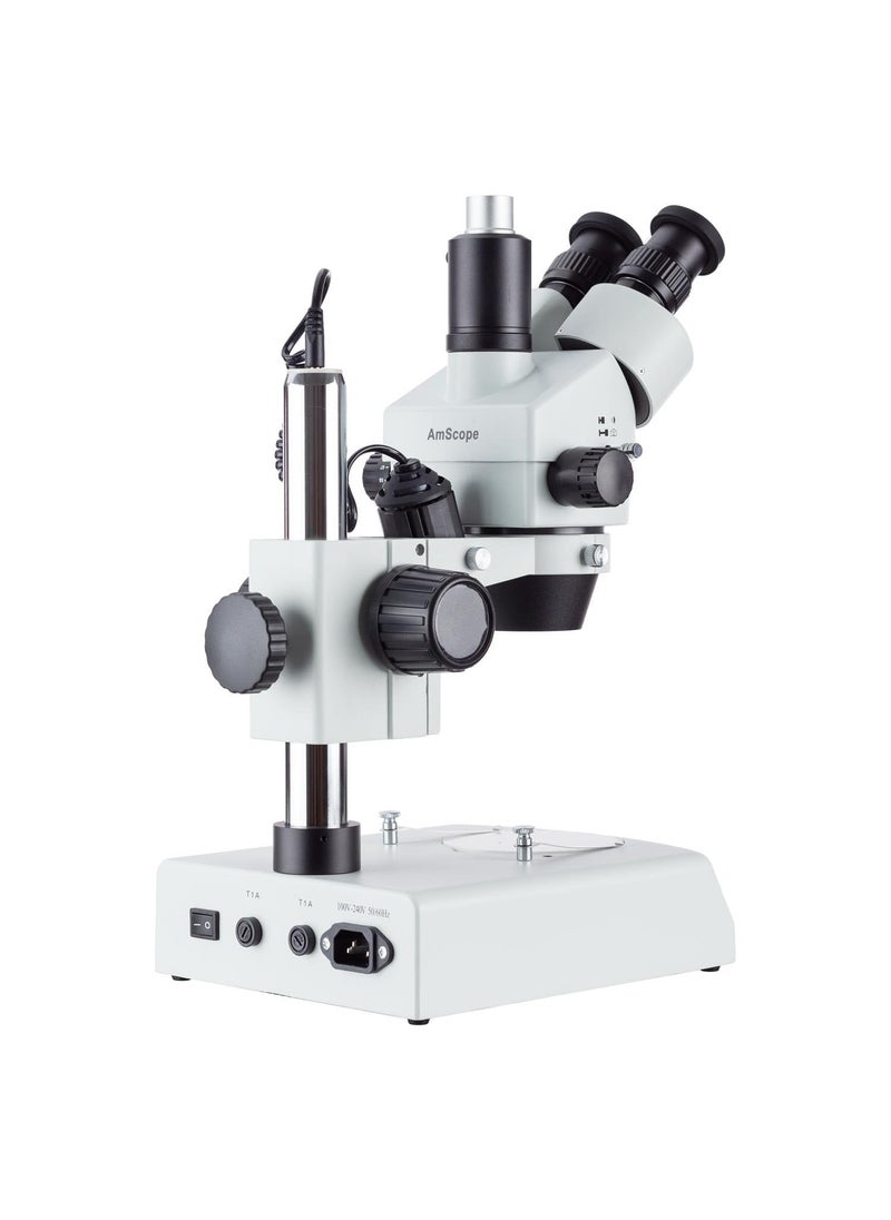 AmScope AmScope LED Trinocular Zoom Stereo Microscope 35X180X and 18MP USB3 Camera  - Image 3