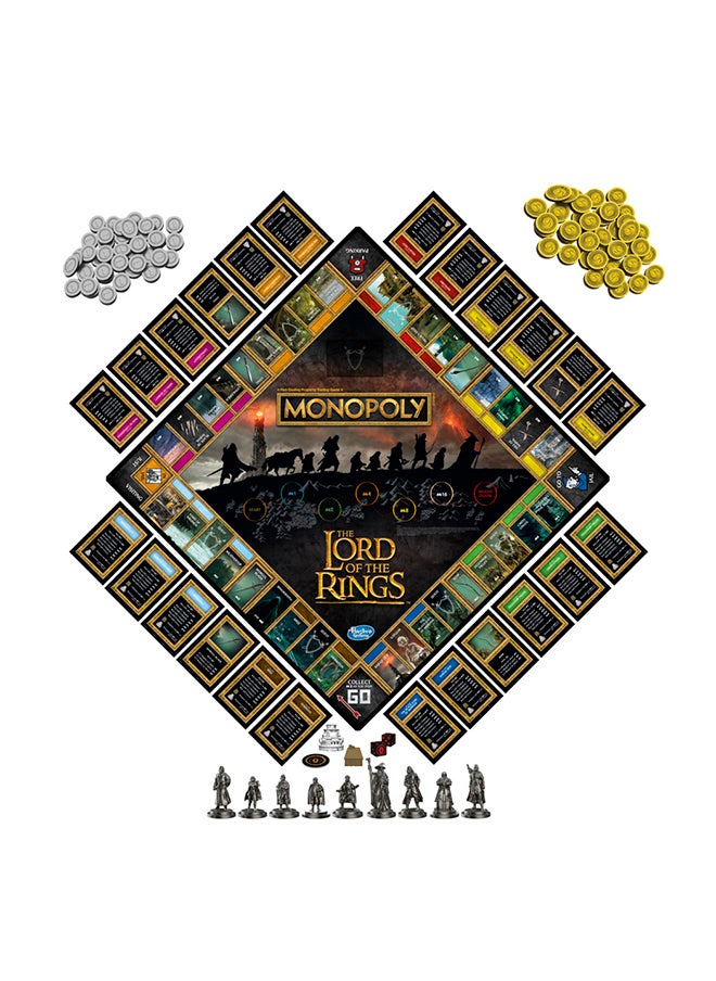 Monopoly The Lord Of The Rings Edition Board Game Inspired By The Movie Trilogy For Kids Ages 8 and Up  - Image 1