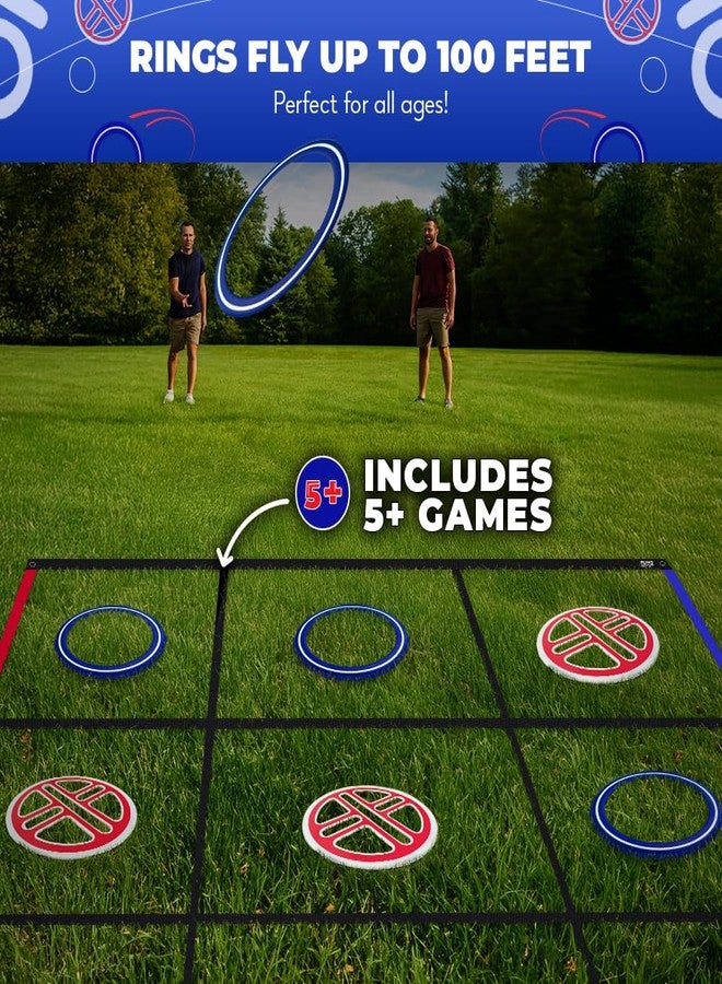 Swooc Games® - Fling Tac Toe™ (9ft x 9ft) Giant Tic Tac Toe Game Outdoor | Weatherproof Giant Outdoor Games for Adults and Family | Large Backyard Games for Kids | Jumbo Outside Yard & Lawn Game - Image 5