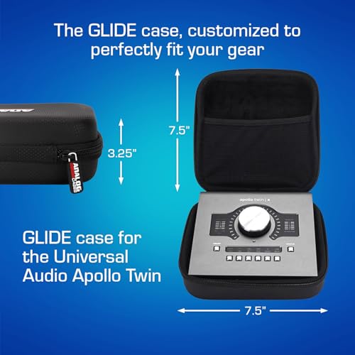 ANALOG CASES Universal Audio Apollo Twin Case - Custom-Fitted Compact GLIDE Case for Travel - Image 5