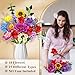 PLAXSOON Flower Bouquet Building Set Mothers Day 18 Flowers Rose Building Block Botanical Collection Building Block Toy Plant Home Decor 1065 PCS Gift for Her Adults Women Kids Boys Girls 12 - Image 4