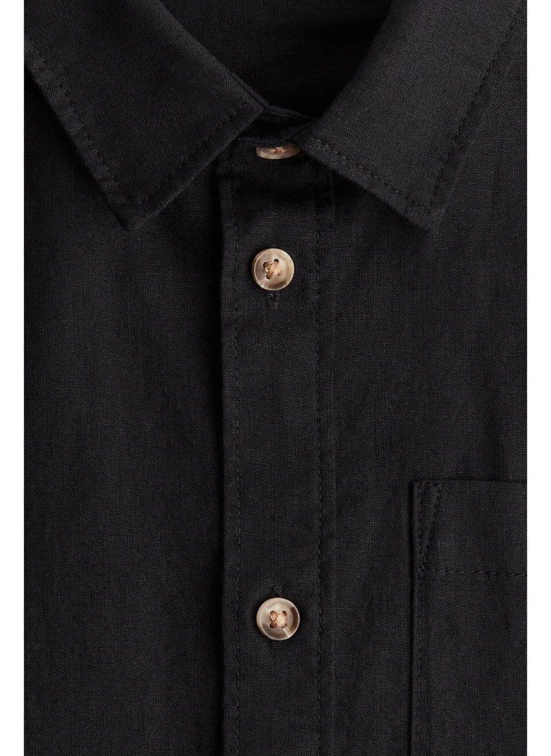H&M Linen-blend shirt