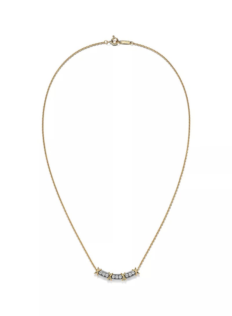 Tiffany & Co. Tiffany Sixteen Stone Narrow Pendant with Diamonds  - Image 3