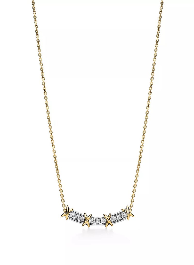 Tiffany & Co. Tiffany Sixteen Stone Narrow Pendant with Diamonds  - Image 1