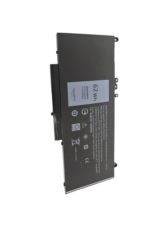 لاب-تك بطارية بديلة لجهاز Dell Latitude E5270 / E5470 / E5570 — متوافقة مع 6MT4T، 07V69Y، 451-BBLK، 79VRK، 8V5GX، G5M10، HK6DV، PF59Y، R0TMP، TPTXF، 9MWTG3T — 7.6 فولت 8260 مللي أمبير/ساعة 62 واط/ساعة ليثيوم أيون، لون أسود - Image 3
