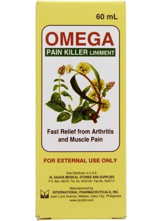Omega Pain Killer Liniment 60ml - pzsku/Z6632DA6A491F5E41DCEFZ/45/_/1735286571/353fad52-66db-49e4-adc3-67814ba8ea5d