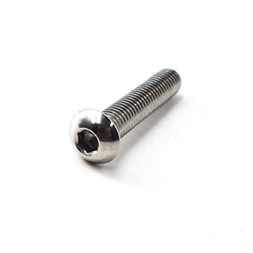 Flomore M2.5x6 Button Head Hex Socket Drive Screws 304 Stainless Steel Button Head Cap Screws (Pack of 100) - Image 4