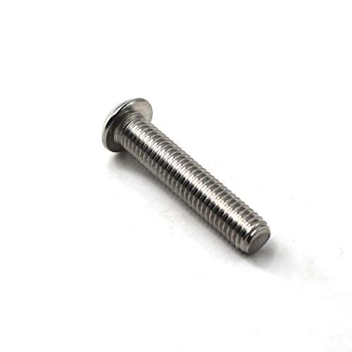 Flomore M2.5x6 Button Head Hex Socket Drive Screws 304 Stainless Steel Button Head Cap Screws (Pack of 100) - Image 5