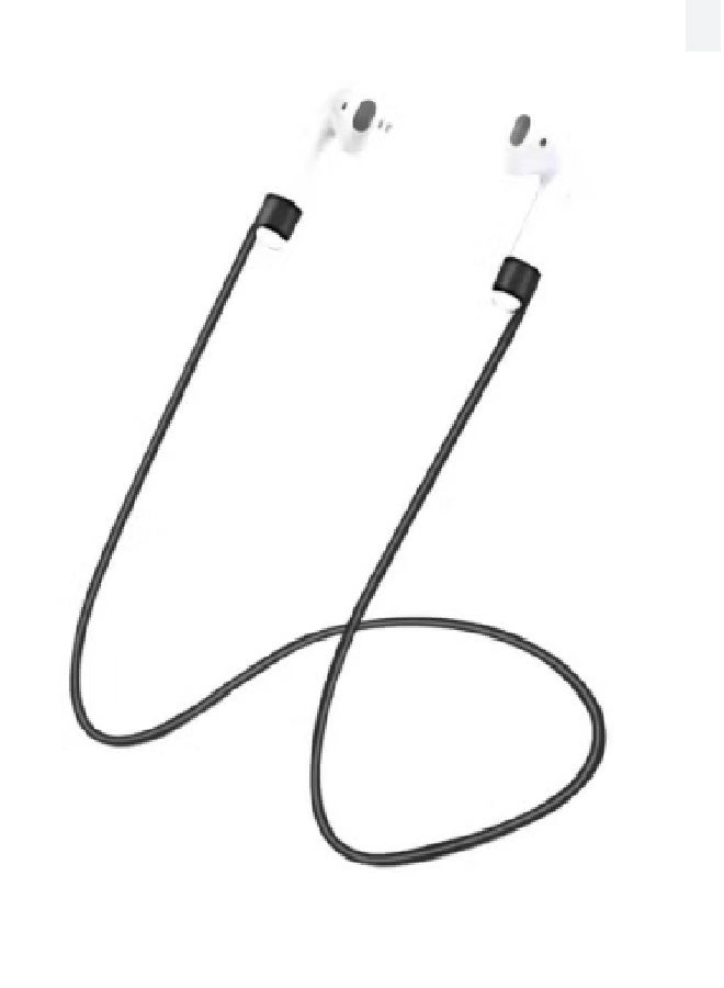 Anti-loss Silicone Hanging Rope For Airpods Pro 123 Generation Digital Computer Accessories black - Image 1
