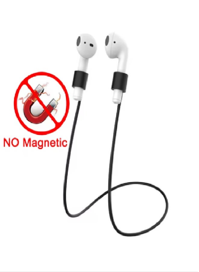 Anti-loss Silicone Hanging Rope For Airpods Pro 123 Generation Digital Computer Accessories black - Image 2