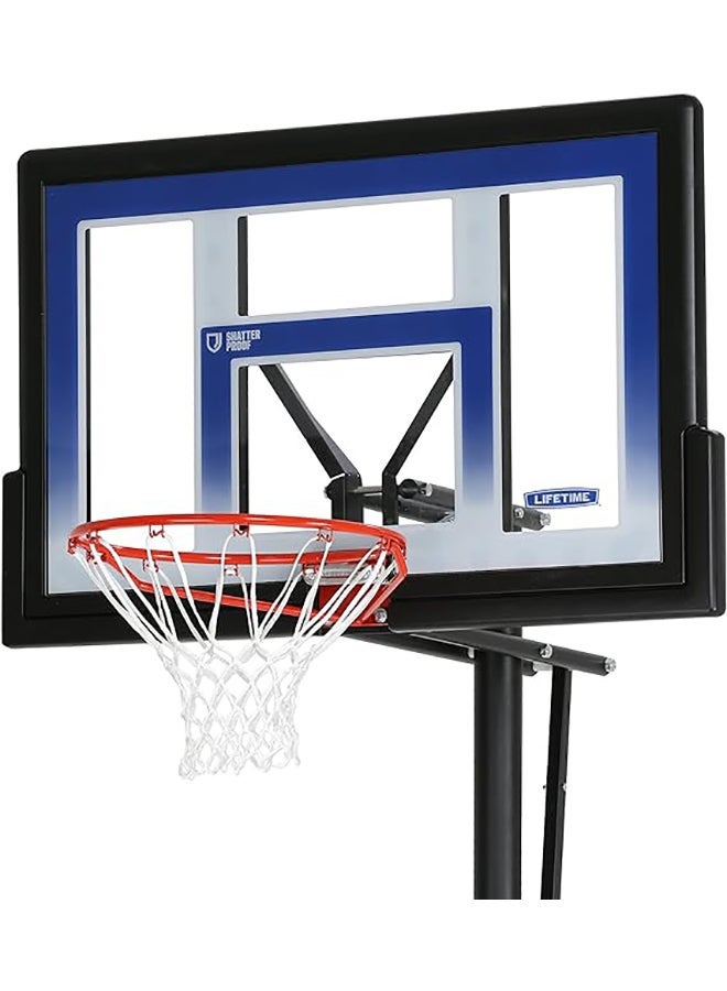 Lifetime 51550 48″ Shatterproof Speed Shift™ Portable Basketball Hoop System – Courtside Adjustable (8–10 ft) - Image 2