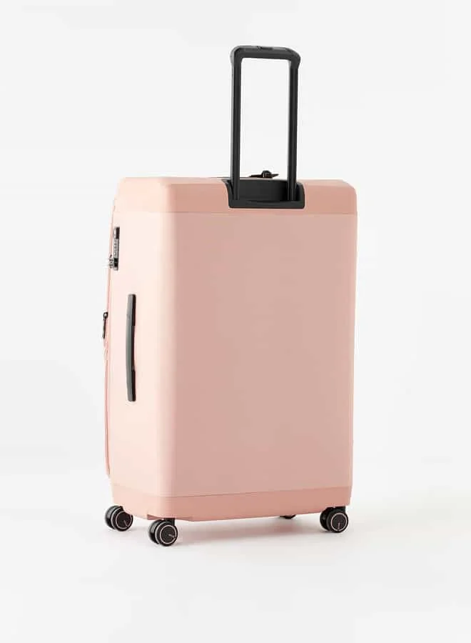 وايف Textured Softcase Luggage Trolley Bag with Retractable Handle