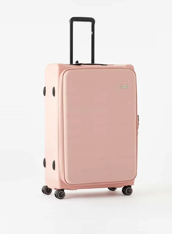 وايف Textured Softcase Luggage Trolley Bag with Retractable Handle