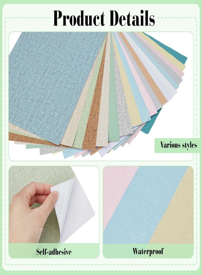 FREEBLOSS 21 Sheets Dollhouse Wallpaper Mixed Colors PVC Floorboards Peel Stick Flooring for Dollhouse Decoration Accessories, 7.9" x 11.8" - Image 4