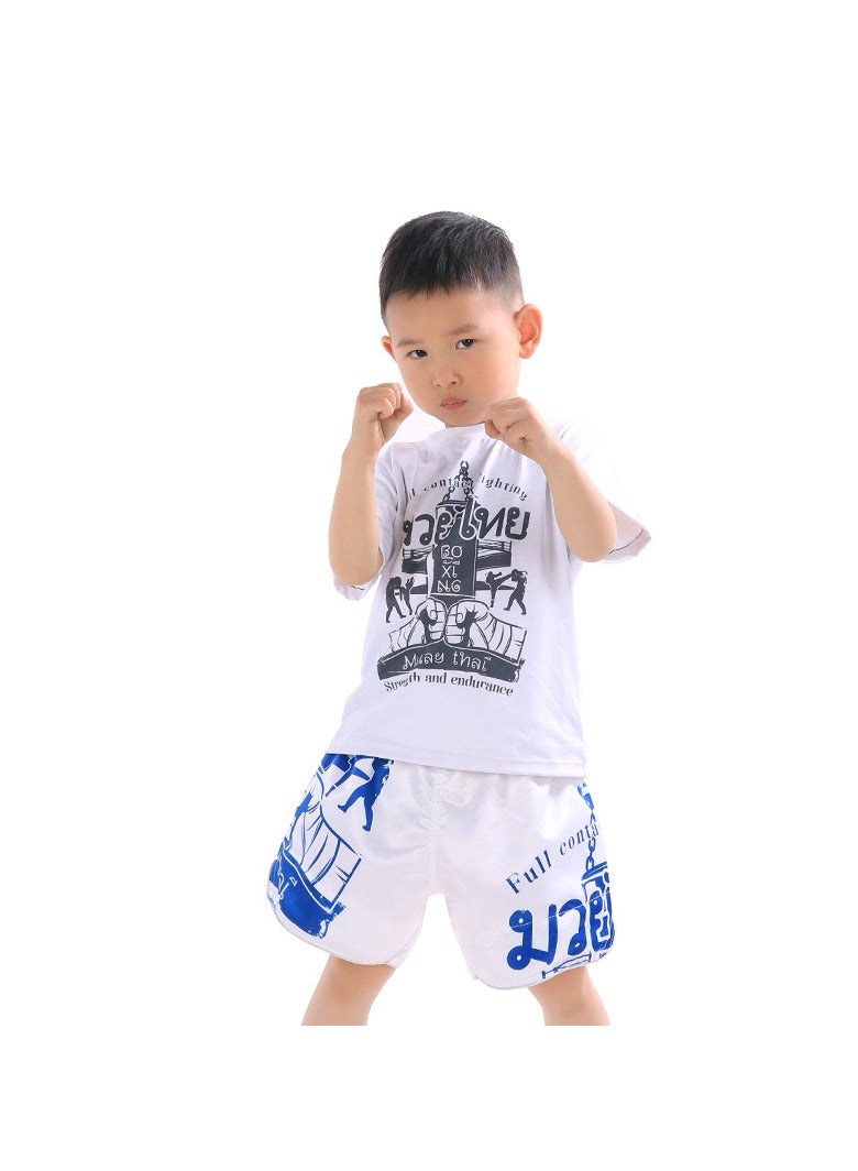 Generic Children's Boxing Pants, KIDS Martial Arts Suits, Training Suits, Ufc Fighting Suits, Muay Thai Shorts Are Soft And Breathable - Image 2