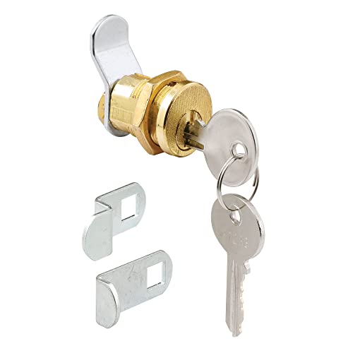 Defender Security Prime-Line S 4648 Mailbox Lock – Replacement, Multipurpose Mailbox Lock for Several Brands – ILCO 1003M Keyway, Opens Clockwise with 90º Rotation, Nickel Finish (1 Set) - Image 1