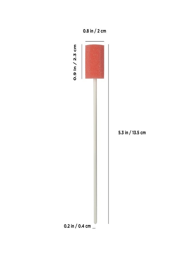 MJ Talk Tools® 100pcs Disposable Oral Care Swabs, Oral Swabs For Speech Therapy, Toothette Oral Swabs, Mouth Oral Swabs (Pink) - Image 2