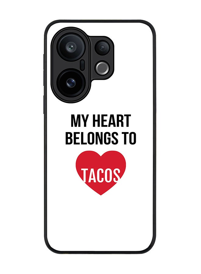 Stylizedd For vivo X200 FE / S30 Pro mini Case,Slim fit Camera Protection, Shockproof Thin Phone cover  - My heart belongs to tacos